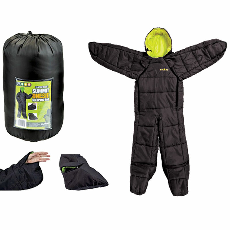 Summit Featherlight Medium Onesie 1-2 Season Black Sleeping Bag Suit - Image 2