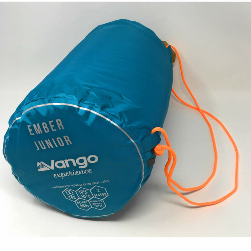 Vango Ember Junior Bondi Blue Sleeping Bag - Image 3