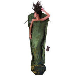 cocoon silk mummy liner dark olive green