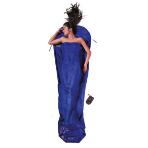 cocoon silk mummy liner ultramarine blue