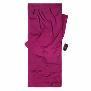 cocoon silk travel sheet mulberry red