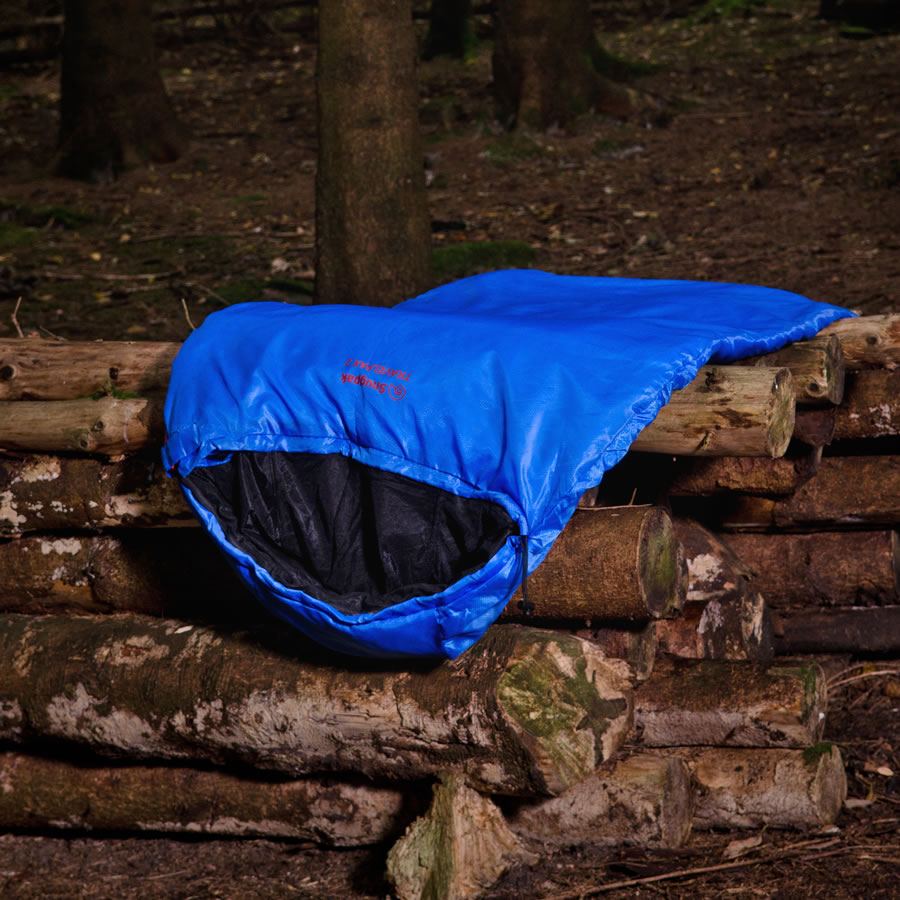 Snugpak Travelpak 2 Sleeping Bag | 2-Season Synthetic Mummy Bag With Mosquito Net | Extreme Lightweight For Festivals & Backpacking