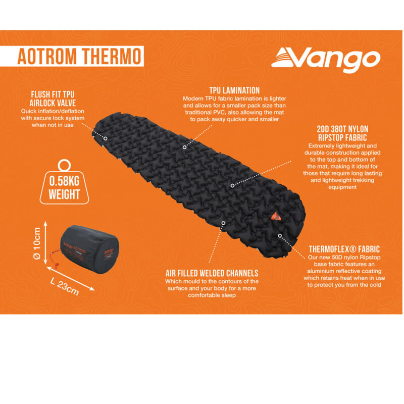 vango aotrom thermo insulated air sleep mat