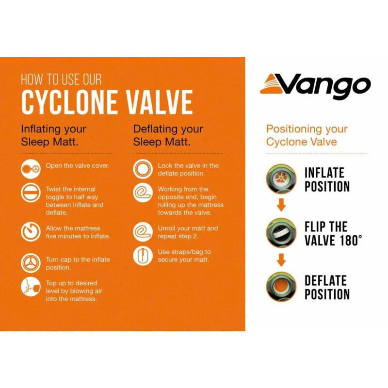 vango arcadia 10cm double sleep mat