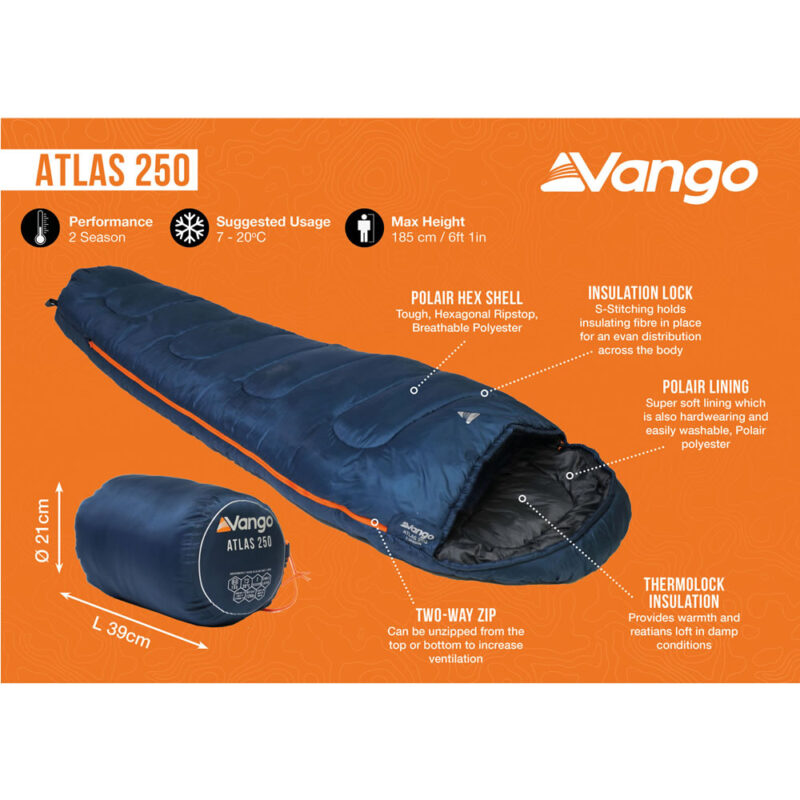 vango atlas 250 ink blue