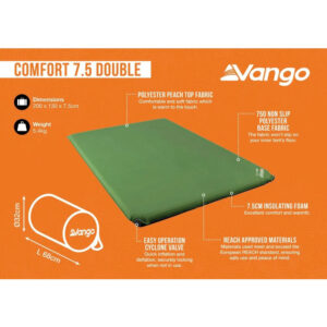 vango comfort 7.5 double self inflating mat