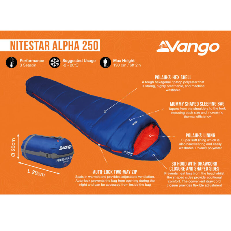 vango nitestar alpha 250 classic blue