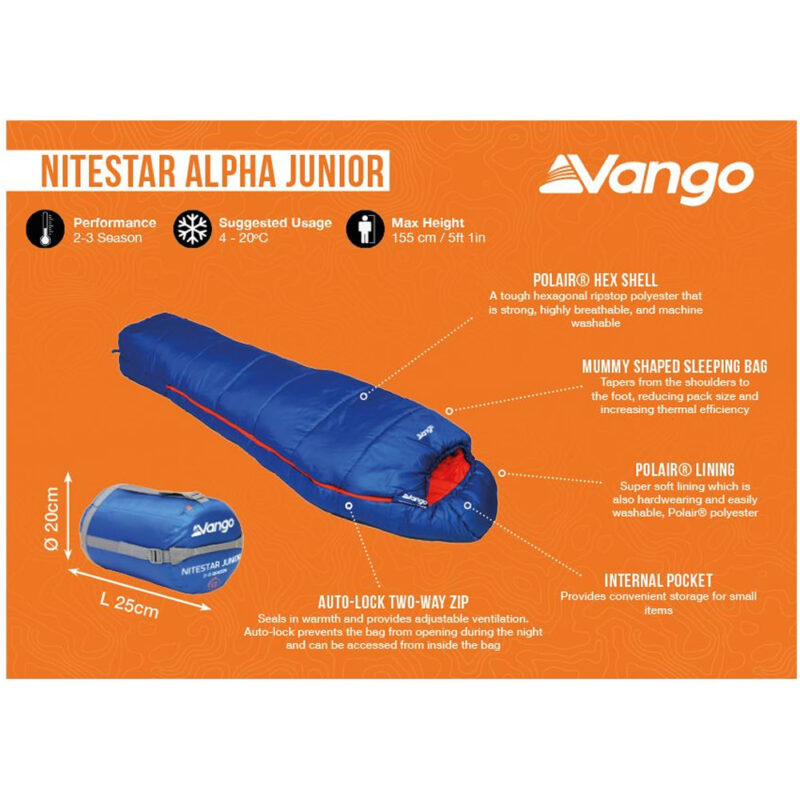 vango cobalt blue nitestar alpha junior