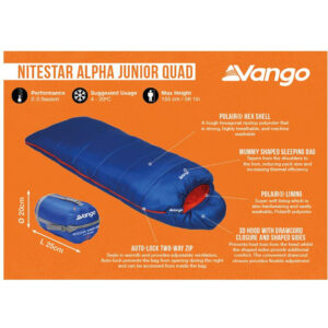 vango cobalt blue nitestar alpha junior quad