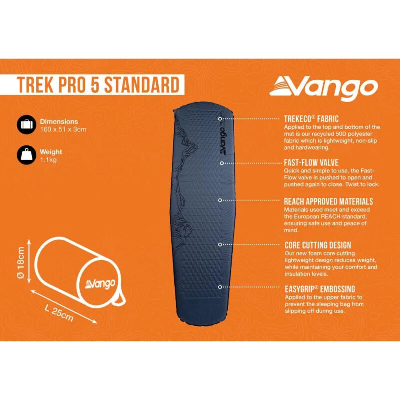 vango trek pro 5 standard blue lagoon